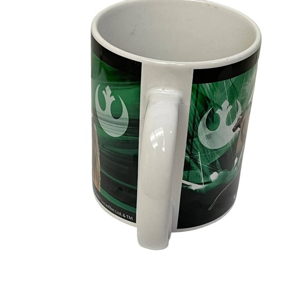 STAR WARS Cup Mug Yoda Chewbacca COFFEE Tea Cocoa Green Lucasfilm Galerie 12oz - Picture 4 of 8